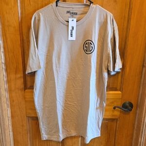 Men's Casual Short-Sleeve T-Shirt in Tan Size XL